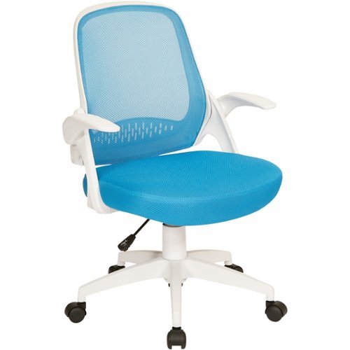 AveSix - Jackson Home Office Fabric and Mesh Task Chair - Blue