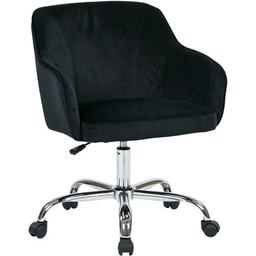 OSP Home Furnishings - Bristol Task Chair - Velvet Black