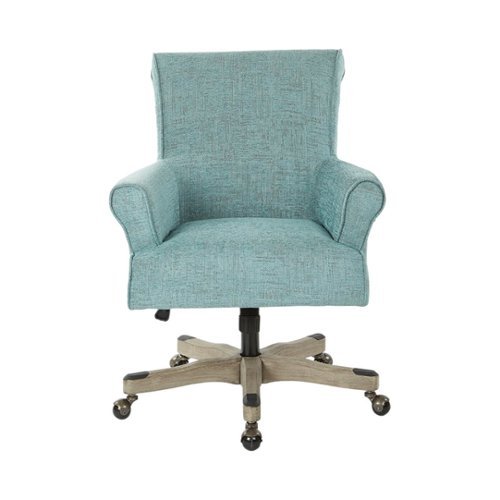 OSP Designs - Megan Polyester and Cotton Armchair - Turquoise