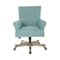 OSP Home Furnishings - Megan Office Chair - Turquoise-Front_Standard