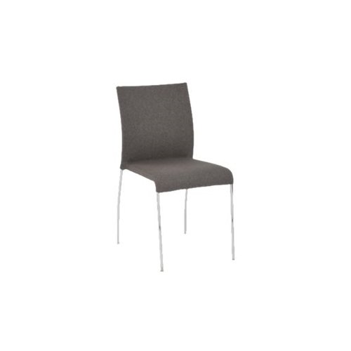 AveSix - Conway Fabric Chairs (Set of 2) - Chrome/Smoke