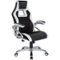 OSP Home Furnishings - Race Gaming Chair - White/Black-Front_Standard