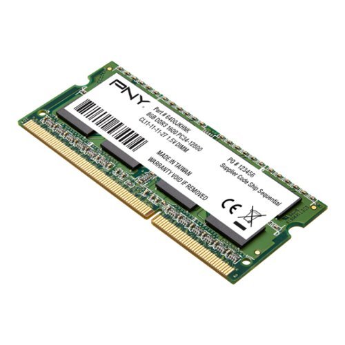 PNY 8GB 1600 MHz DDR3 SoDIMM Laptop Memory - Green WORLDWIDE DELIVERY