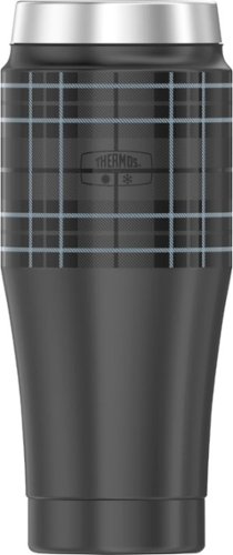  Unbranded - 16-Oz. Travel Tumbler - Gray Plaid
