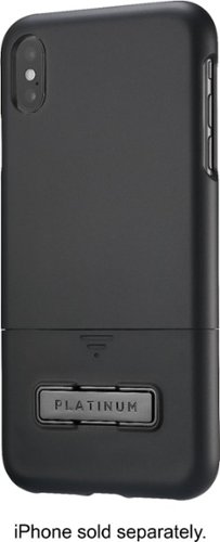 Platinum™ - Holster/Kickstand Case for Apple® iPhone® XS Max - Black-Front_Standard 