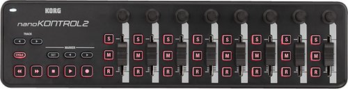  Korg - nanoSERIES2 nanoKONTROL2 USB DJ MIDI Controller - Black