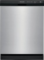 Frigidaire - 24" Front Control Tall Tub Built-In Dishwasher - Stainless steel - Front_Standard