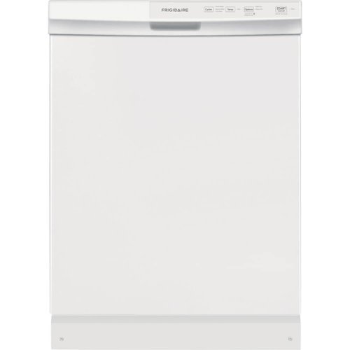 Frigidaire - 24" Front Control Tall Tub Built-In Dishwasher - White