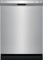 Frigidaire - 24" Front Control Tall Tub Built-In Dishwasher - Stainless steel - Front_Standard