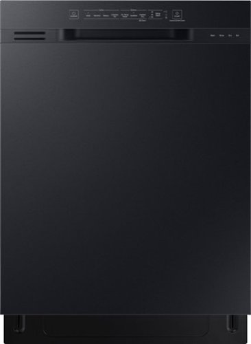 Samsung - 24" Front Control Built-In Dishwasher - Black