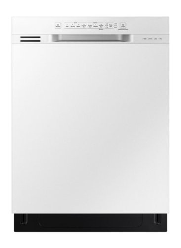 "Samsung - 24"" Front Control Built-In Dishwasher - White"