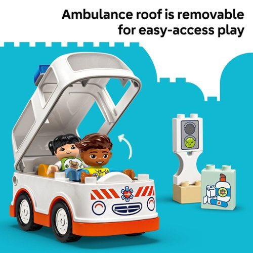 LEGO DUPLO Town Ambulance & Driver Building Toy 10447 GLOBAL SHIPPING