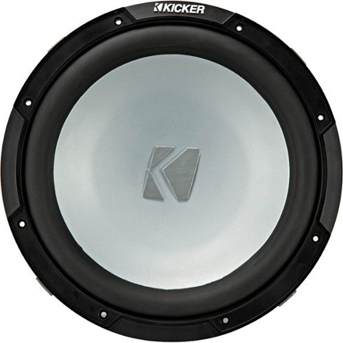 KICKER - KMF 12" Single-Voice-Coil 4-Ohm Subwoofer - Charcoal