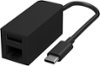 Microsoft - Surface USB-C to Ethernet and USB Adapter - Black-Front_Standard