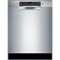 Bosch - 300 Series 24" Front Control Built-In Dishwasher with Tub - Stainless Steel-Front_Standard