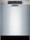 Bosch - 800 Series 24" Front Control Built-In Dishwasher with Tub - Stainless Steel-Front_Standard