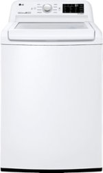 LG - 4.5 Cu. Ft. High-Efficiency Top-Load Washer with TurboDrum Technology - White - Front_Standard