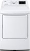 LG - 7.3 Cu. Ft. Electric Dryer with Sensor Dry - White-Front_Standard