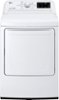 LG - 7.3 Cu. Ft. Gas Dryer with Sensor Dry - White-Front_Standard 