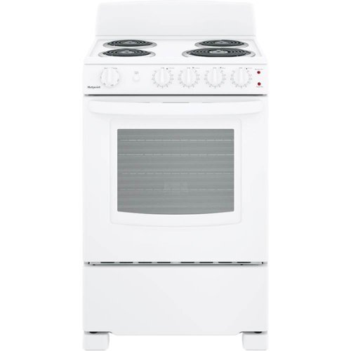 Hotpoint - 2.9 Cu. Ft. Freestanding Electric Range - White-Front_Standard 