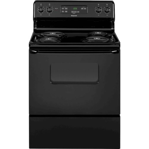  Hotpoint - 5.0 Cu. Ft. Freestanding Electric Range - Black