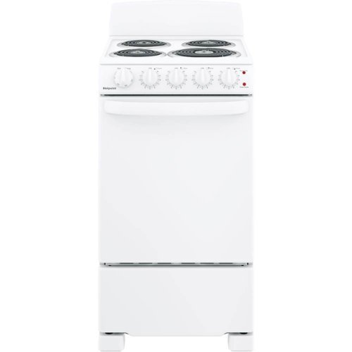 Hotpoint - 2.3 Cu. Ft. Freestanding Electric Range - White-Front_Standard 