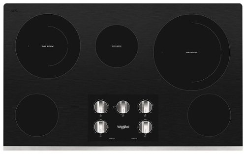 Whirlpool - 36" Electric Cooktop - Stainless steel