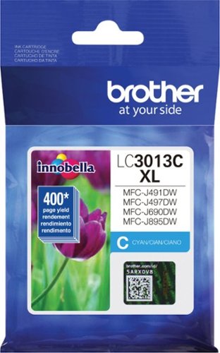 Brother - LC3013C XL High-Yield Ink Cartridge - Cyan - Blue-Front_Standard 