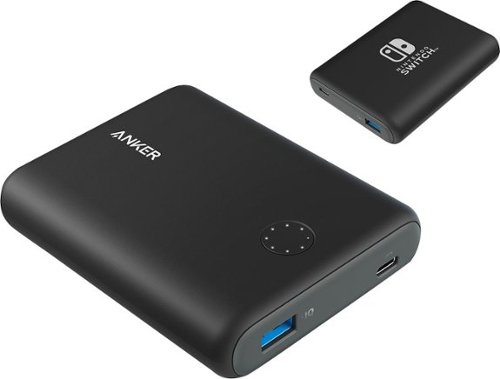  Anker - PowerCore 13,400 mAh Portable Charger for the Nintendo Switch and Most USB-Enabled Devices - Black