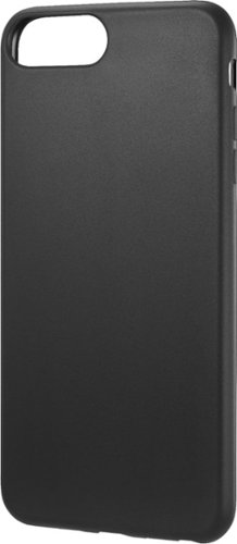Dynex™ - Soft Shell Case for Apple® iPhone® 6 Plus, 6s Plus, 7 Plus and 8 Plus - Black-Front_Standard 