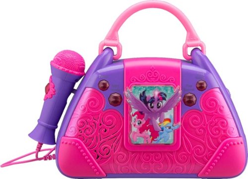  eKids - Portable Karaoke System - Purple/Pink