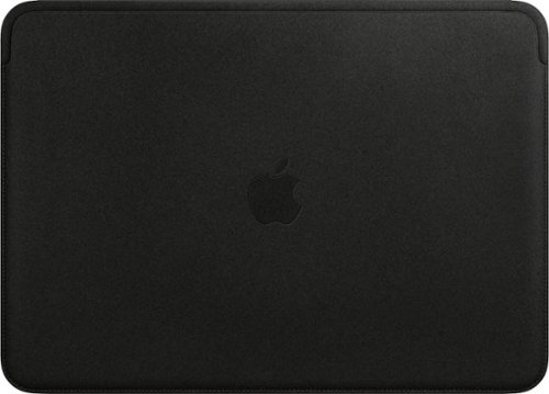 Apple - Leather Sleeve for 15-Inch MacBook - Black