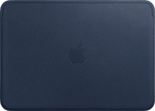 Apple - Leather Sleeve for 15-Inch MacBook - Midnight Blue