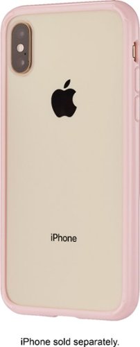  Insignia - Protective Case for Apple iPhone X and XS - Pink/Clear
