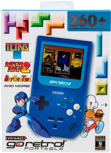 Retro-Bit Go Retro! Portable - Blue/Black/Gray GLOBAL SHIPPING