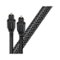 AudioQuest - OptiLink 2.5' Toslink Fiber-Optic Cable - Black/Silver-Front_Standard
