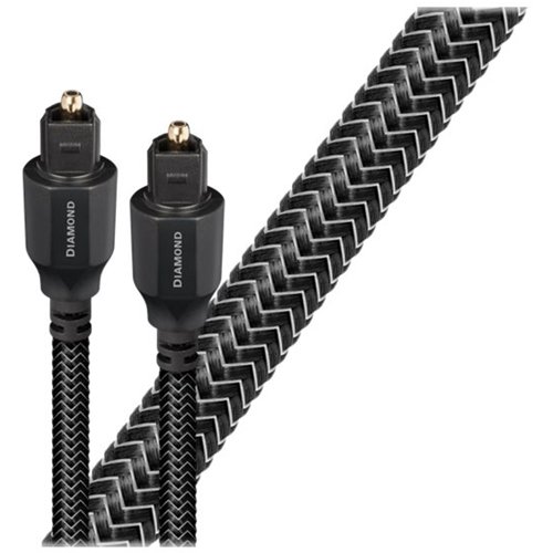 AudioQuest - Diamond 10' Toslink Fiber-Optic Cable - Black-Front_Standard 