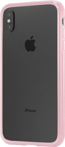 Insignia™ - Protective Skin Case for Apple® iPhone® XS Max - Clear Pink-Front_Standard 