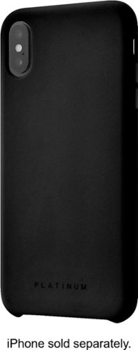 Platinum™ - Silicone Case for Apple® iPhone® XS Max - Black-Front_Standard 