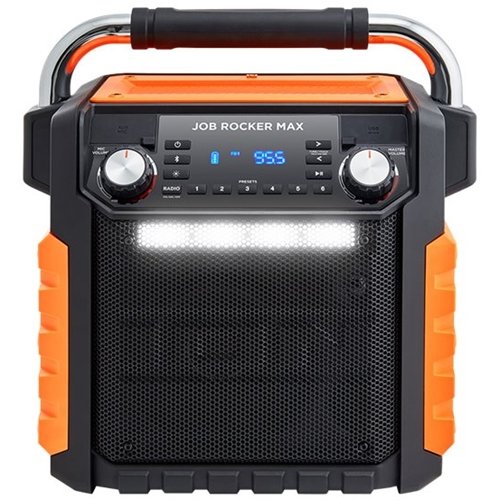 ION Audio - Job Rocker Max Portable Bluetooth Speaker - Orange/Black-Front_Standard 