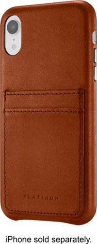 Platinum™ - Leather Wallet Case for Apple® iPhone® XR - Papaya-Front_Standard