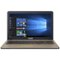 ASUS - VivoBook X540YA 15.6" Laptop - AMD E2-Series - 4GB Memory - AMD Radeon R2 - 500GB Hard Drive - Gold, Chocolate Black-Front_Standard