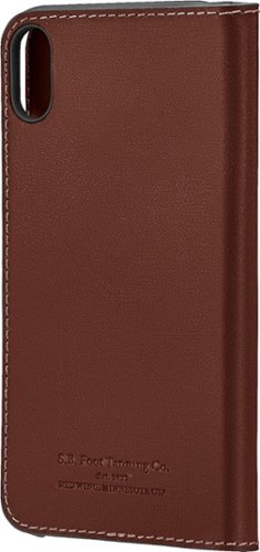 Platinum™ - Leather Folio Case for Apple® iPhone® XR - Bourbon-Front_Standard 