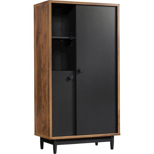  Sauder - Harvey Park Storage Cabinet - Grand Walnut