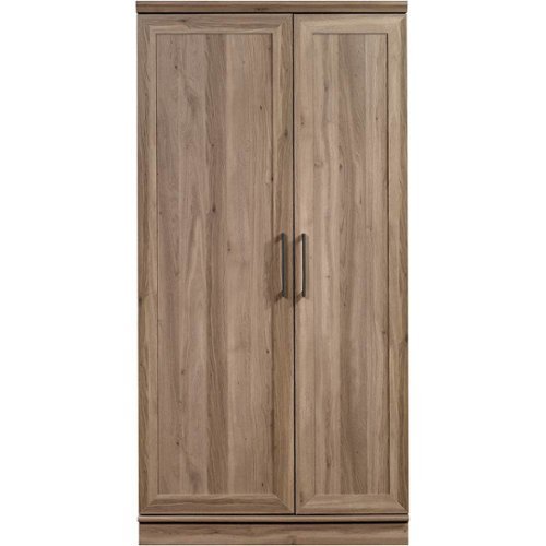 Sauder - HomePlus Collection Storage Cabinet - Salt Oak-Front_Standard 