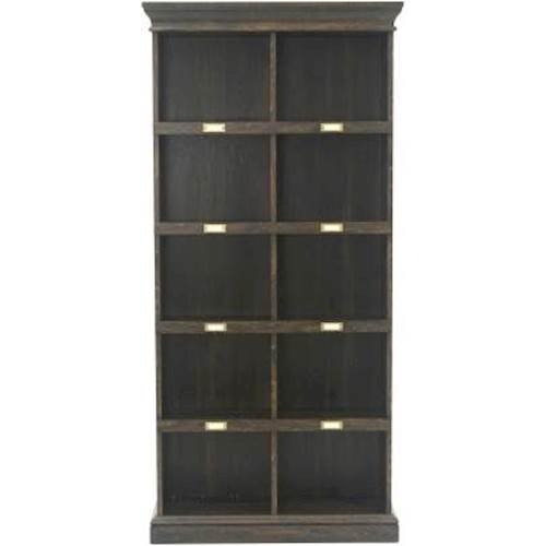 Sauder - Barrister Lane 10-Shelf Tall Bookcase - Brown