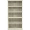 Sauder - Select 5-Shelf Bookcase - Chalked Chestnut-Front_Standard