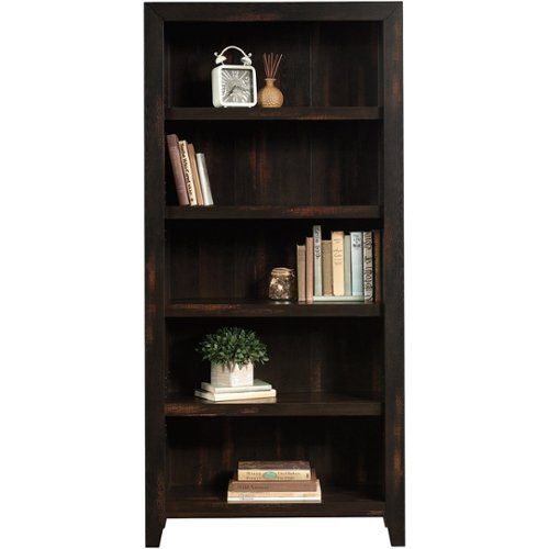 Sauder - Dakota Pass Collection 5-Shelf Bookcase - Char Pine