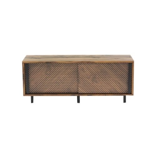 Sauder - Harvey Park Collection TV Cabinet for Most Flat-Panel TVs Up to 60" - Grand Walnut