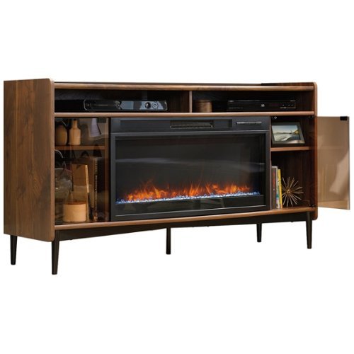 Sauder - Harvey Park Collection TV Cabinet for Most Flat-Panel TVs Up to 60" - Grand Walnut